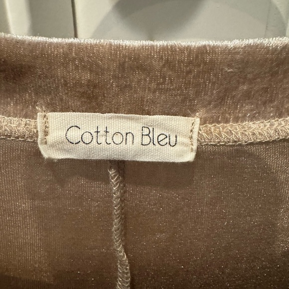 Cotton Bleu Women’s Elegant Crushed Velvet Brown Dress Size S Whimsigoth Chic - Picture 10 of 13